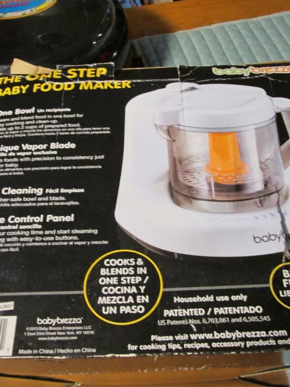 New Baby Brezza One step baby food maker cooks blends in one step